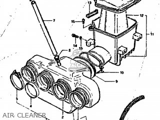 AIR CLEANER - GS650GL 1981 (X) USA (E03)
