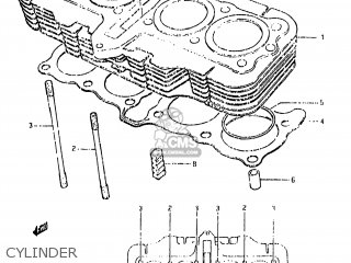 CYLINDER - GS650GL 1981 (X) USA (E03)