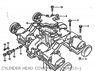 CYLINDER HEAD COVER (F.NO.104613~) - GS650GL 1981 (X) USA (E03)