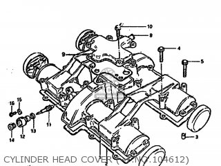CYLINDER HEAD COVER (~F.NO.104612) - GS650GL 1981 (X) USA (E03)