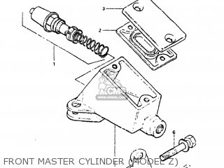 FRONT MASTER CYLINDER (MODEL Z) - GS650GL 1981 (X) USA (E03)