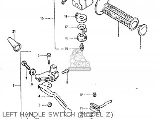 LEFT HANDLE SWITCH (MODEL Z) - GS650GL 1981 (X) USA (E03)