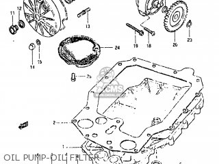 OIL PUMP-OIL FILTER - GS650GL 1981 (X) USA (E03)