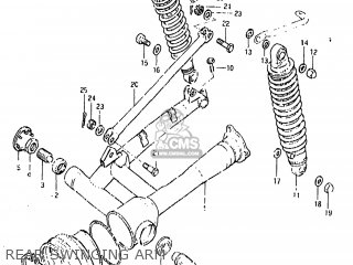 REAR SWINGING ARM - GS650GL 1981 (X) USA (E03)