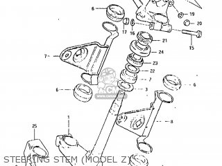 STEERING STEM (MODEL Z) - GS650GL 1981 (X) USA (E03)