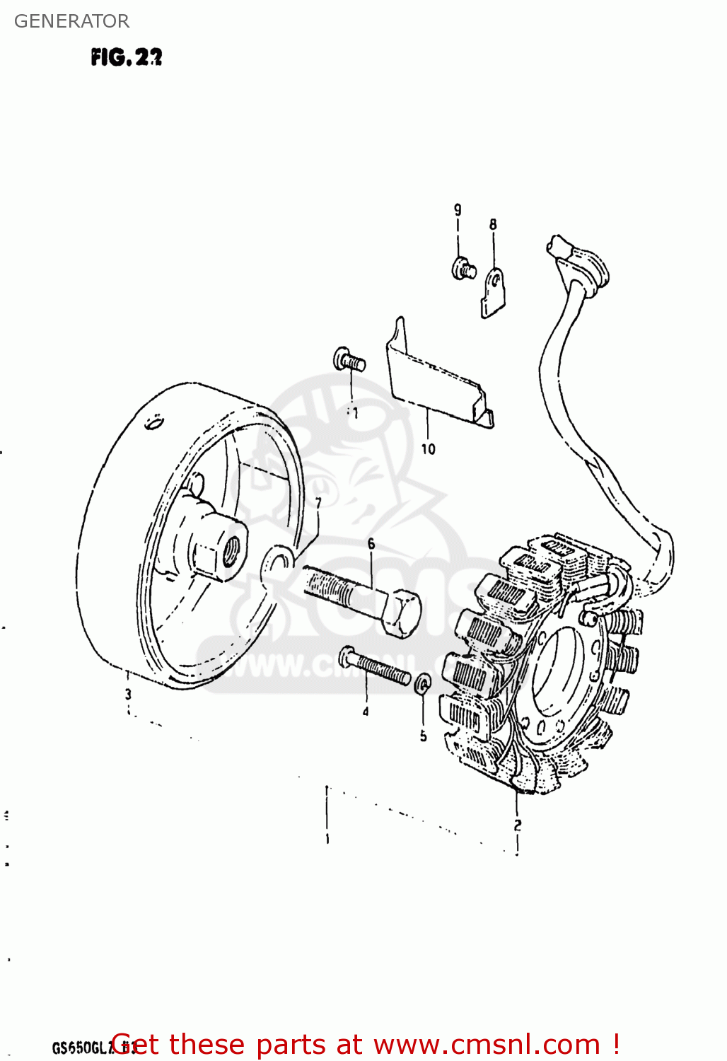 GENERATOR GS650GL 1982 (Z) USA (E03)