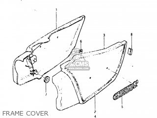 FRAME COVER - GS650GL 1982 (Z) USA (E03)