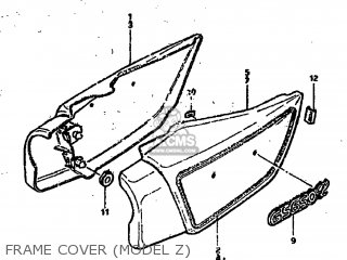 FRAME COVER (MODEL Z) - GS650GL 1982 (Z) USA (E03)