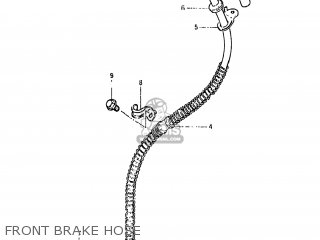 FRONT BRAKE HOSE - GS650GL 1982 (Z) USA (E03)