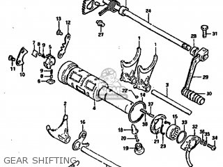 GEAR SHIFTING - GS650GL 1982 (Z) USA (E03)