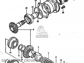 SECONDARY DRIVE GEAR - GS650GL 1982 (Z) USA (E03)