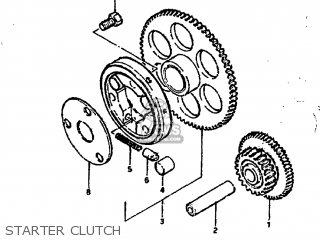 STARTER CLUTCH - GS650GL 1982 (Z) USA (E03)