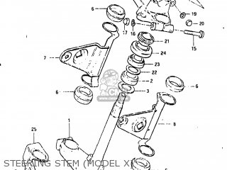 STEERING STEM (MODEL X) - GS650GL 1982 (Z) USA (E03)