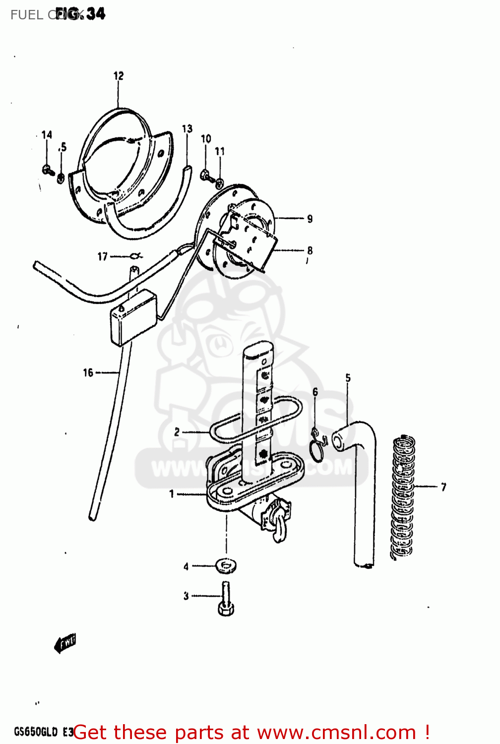 FUEL COCK GS650GL 1983 (D) USA (E03)