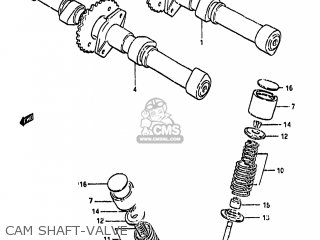 CAM SHAFT-VALVE - GS650GL 1983 (D) USA (E03)
