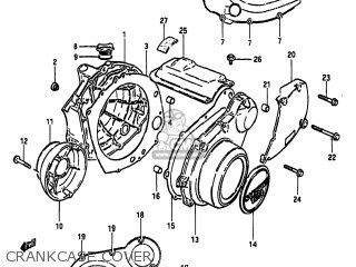 CRANKCASE COVER - GS650GL 1983 (D) USA (E03)
