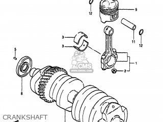 CRANKSHAFT - GS650GL 1983 (D) USA (E03)