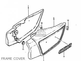 FRAME COVER - GS650GL 1983 (D) USA (E03)