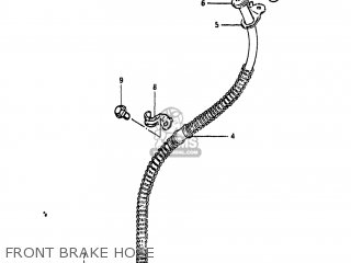 FRONT BRAKE HOSE - GS650GL 1983 (D) USA (E03)