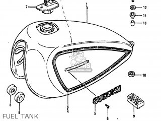 FUEL TANK - GS650GL 1983 (D) USA (E03)