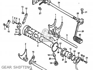 GEAR SHIFTING - GS650GL 1983 (D) USA (E03)