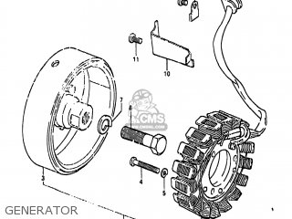GENERATOR - GS650GL 1983 (D) USA (E03)