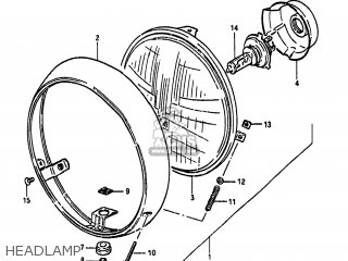 HEADLAMP - GS650GL 1983 (D) USA (E03)