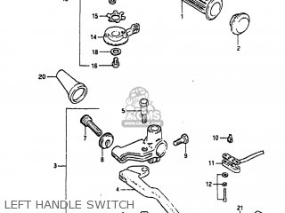 LEFT HANDLE SWITCH - GS650GL 1983 (D) USA (E03)