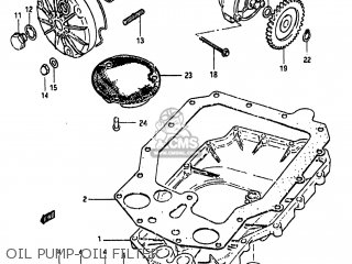 OIL PUMP-OIL FILTER - GS650GL 1983 (D) USA (E03)