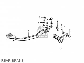REAR BRAKE - GS650GL 1983 (D) USA (E03)