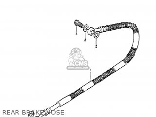 REAR BRAKE HOSE - GS650GL 1983 (D) USA (E03)