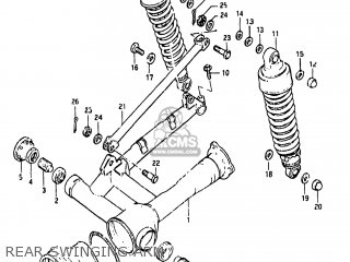 REAR SWINGING ARM - GS650GL 1983 (D) USA (E03)