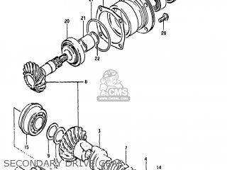 SECONDARY DRIVE GEAR - GS650GL 1983 (D) USA (E03)