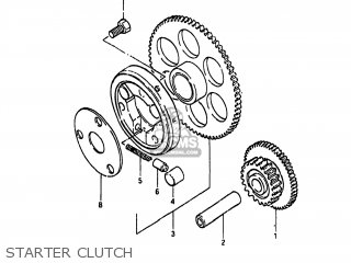 STARTER CLUTCH - GS650GL 1983 (D) USA (E03)