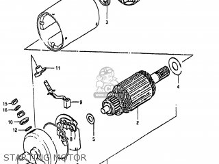 STARTING MOTOR - GS650GL 1983 (D) USA (E03)