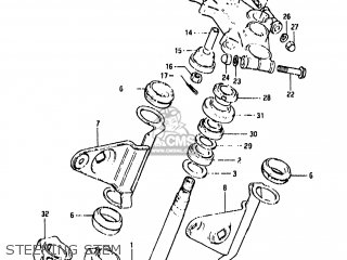 STEERING STEM - GS650GL 1983 (D) USA (E03)
