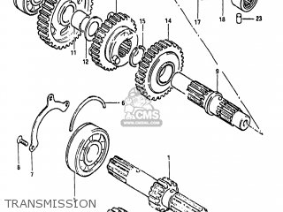 TRANSMISSION - GS650GL 1983 (D) USA (E03)