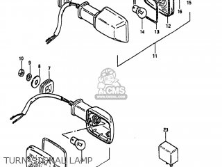 TURN SIGNAL LAMP - GS650GL 1983 (D) USA (E03)