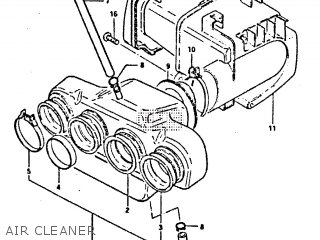 AIR CLEANER - GS650GT 1981 (X) (E01 E02 E04 E15 E16 E17 E18 E21 22 24 25 26 34