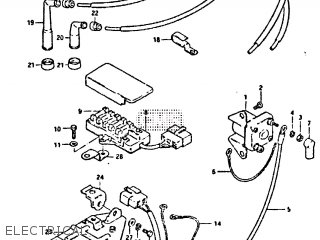 ELECTRICAL - GS650GT 1981 (X) (E01 E02 E04 E15 E16 E17 E18 E21 22 24 25 26 34