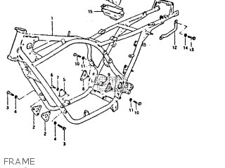 FRAME - GS650GT 1981 (X) (E01 E02 E04 E15 E16 E17 E18 E21 22 24 25 26 34