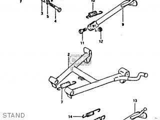 STAND - GS650GT 1981 (X) (E01 E02 E04 E15 E16 E17 E18 E21 22 24 25 26 34