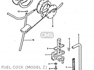 FUEL COCK (MODEL Z) - GS650GT 1981 (X) (E01 E02 E04 E15 E16 E17 E18 E21 22 24 25 26 34