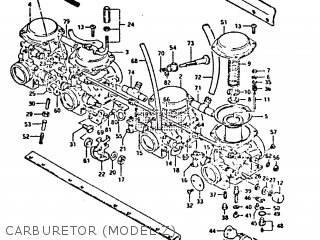 CARBURETOR (MODEL Z) - GS650GT 1982 (Z) (E01 E02 E04 E15 E16 E17 E18 E21 22 24 25 26 34