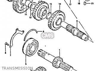 TRANSMISSION - GS650GT 1982 (Z) (E01 E02 E04 E15 E16 E17 E18 E21 22 24 25 26 34