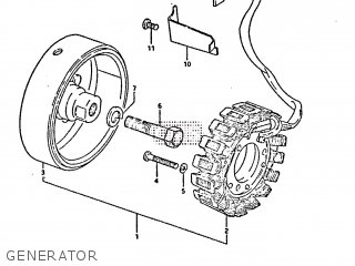 GENERATOR - GS650GT 1982 (Z) (E01 E02 E04 E15 E16 E17 E18 E21 22 24 25 26 34