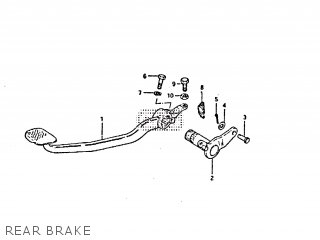 REAR BRAKE - GS650GT 1982 (Z) (E01 E02 E04 E15 E16 E17 E18 E21 22 24 25 26 34