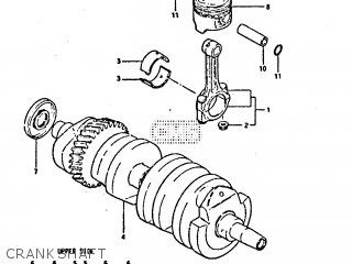 CRANKSHAFT - GS650GT 1982 (Z) (E01 E02 E04 E15 E16 E17 E18 E21 22 24 25 26 34