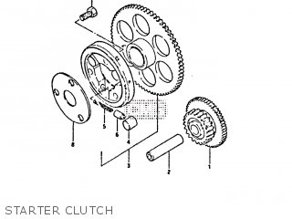 STARTER CLUTCH - GS650GT 1982 (Z) (E01 E02 E04 E15 E16 E17 E18 E21 22 24 25 26 34