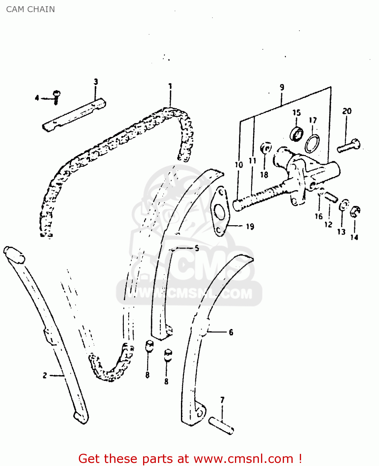 CAM CHAIN GS650GT 1983 (D) (E01 E02 E04 E06)